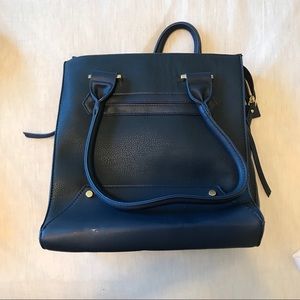 Medium sized blue over the shoulder bag